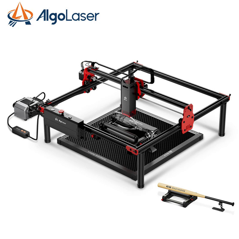 AlgoLaser DIY KIT 10W Laser Engraver with Rotary and Air Assist App Control Laser Engraver and Cutte