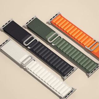 อัลไพน์ห่วงไนลอนสำหรับ for Apple Watch Ultra/SE 3 2 49 มม.45 44 40 38 Smartwatch Iwatch Series 11 10 9 8 7 6 5 42/46 มม.