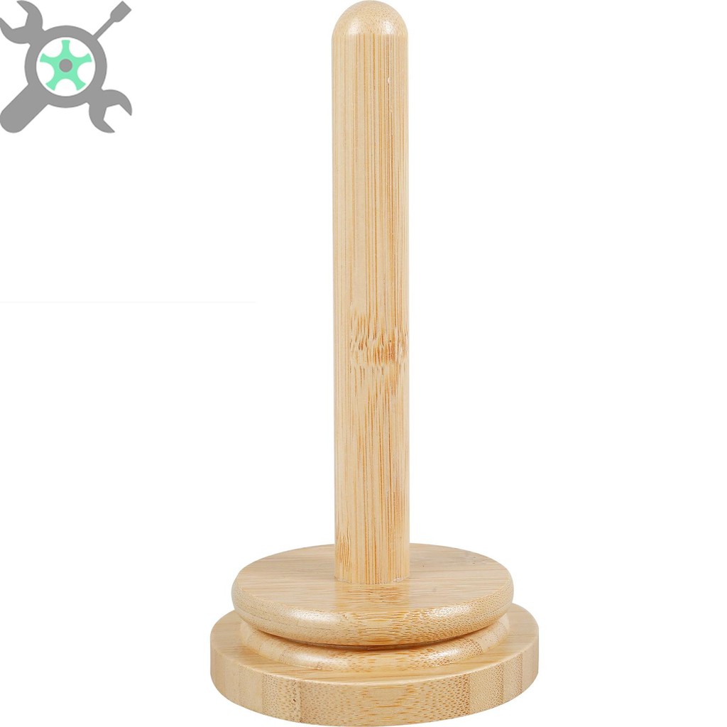 ไม้ผู้ถือเส้นด้ายไม้ไผ่หมุนได้ Skein Spinner Revolve Yarn Ball Stand Smooth Yarn Ball Holder Dispenser SHOPTKC5476