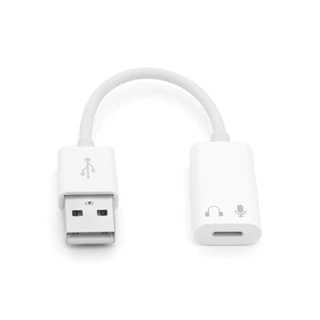 Ankndo USB To Light/ning สายหูฟังอะแดปเตอร์ IOS ตัวแปลงหูฟังแบบมีสาย
