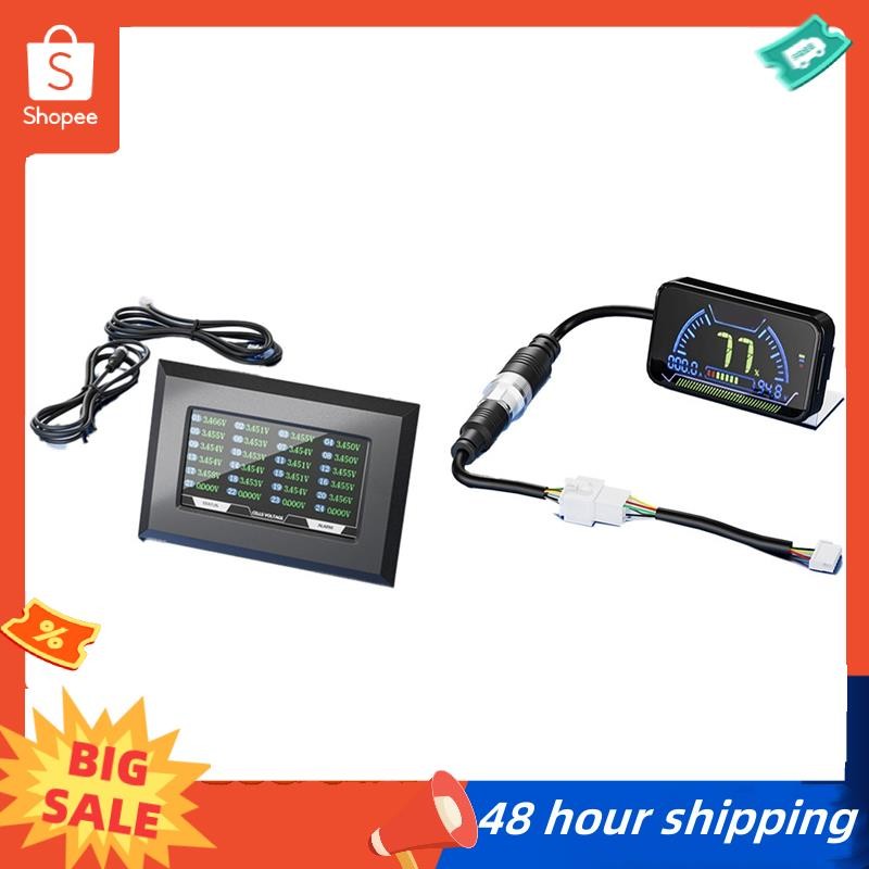 พร้อมสต็อก BMS อุปกรณ์เสริมหน้าจอแสดงผล LCD พร้อม Active Switch Monitor สําหรับ JK Smart BMS