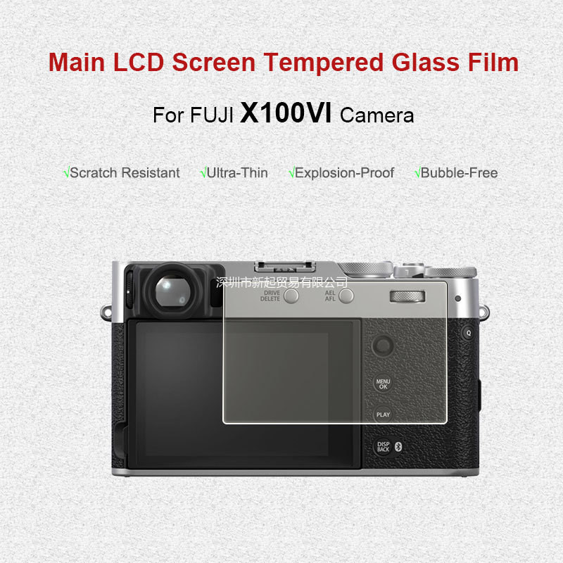 ฟิล์มกระจกนิรภัยสําหรับ FUJI X100VI X100 6 VI กล้อง LCD ปกป้องหน้าจอ