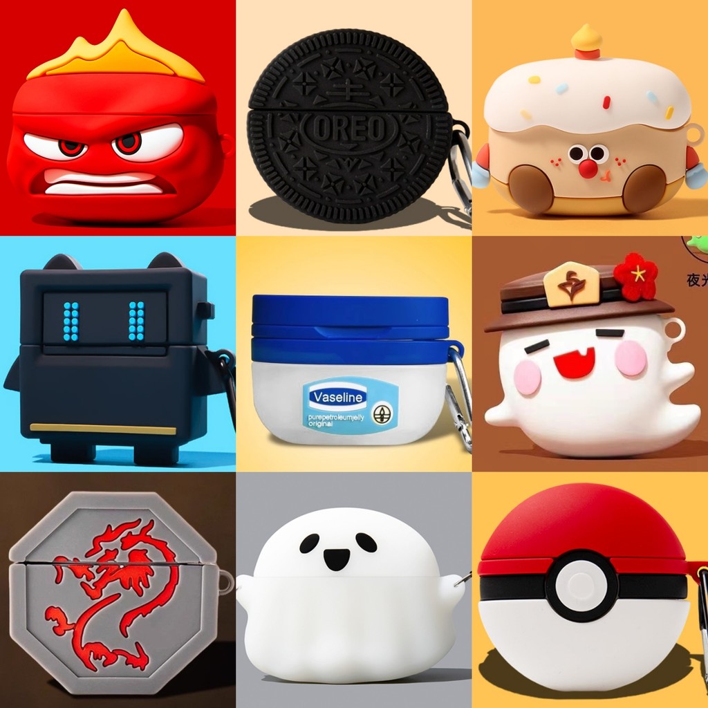 For Sony LinkBuds Open Case Cartoon Vaseline Cute Oreo Pokéball Silicone Soft Case Sony LinkBuds Fit Shockproof Shell Protective Cover