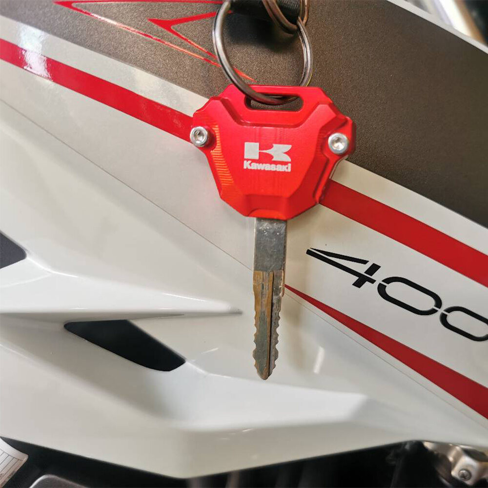 KAWASAKI สําหรับkawasaki Ninja 650 Ninja 400 650 1000 SX 1000SX Ninja 250 ZX6R Z1000 Z900 RS Z650 Versys 650 KLE650 Zzr400 Zzr1200 400HG 2021 รถจักรยานยนต์Key CaseฝาครอบKey Shell Keyแหวน