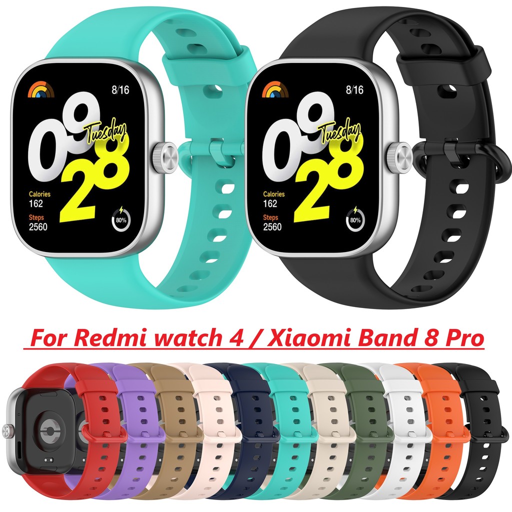 สายซิลิโคนนุ่ม สําหรับ Redmi Watch 6/5/4, Xiaomi Band 8/9/10 Pro, Miband 8/9/10 Pro