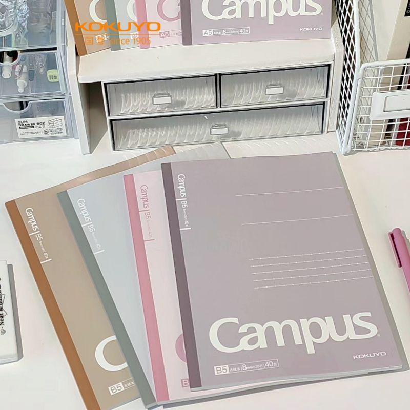 4 ชิ้น Kokuyo Campus Notebook Color Wireless Binding ตัวย่อ A5 B5