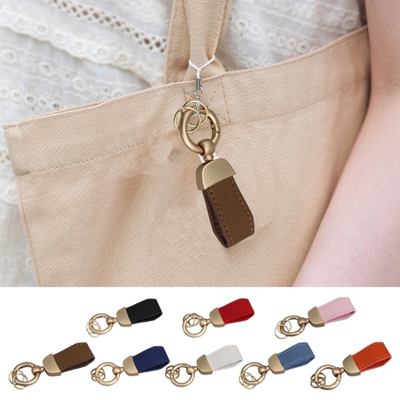 Fine Unique Key Rings Fashion Key Holder PU Texture เหมาะสําหรับผู้ชายและผู้หญิง