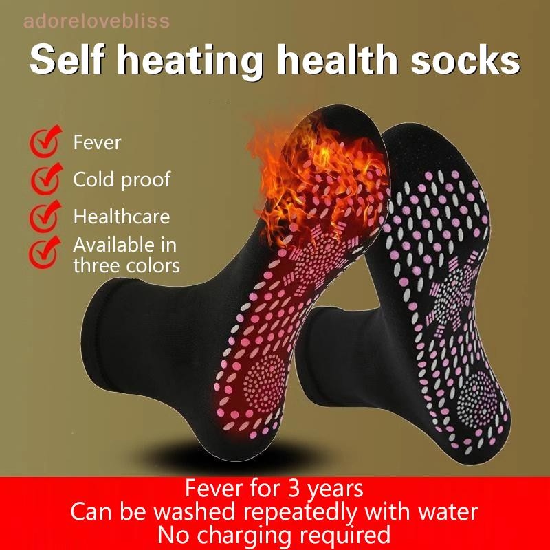 เพิ่ม 1 คู่ทัวร์มาลีน Self-Heag ถุงเท้าฤดูหนาว Warm Thermal Health Care ถุงเท้า Slimming สุขภาพถุงเท้าสั้น Magnetic Therapy ถุงเท้า ABB