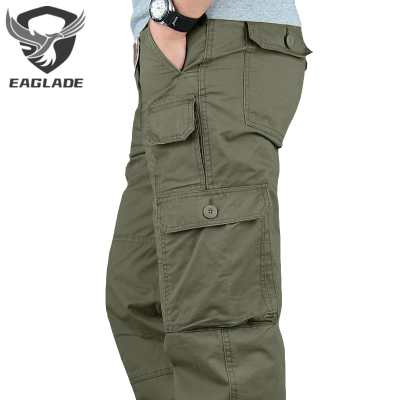 กางเกงคาร์โก้ยุทธวิธี Eaglade สําหรับผู้ชาย DY215 สีเขียว B02