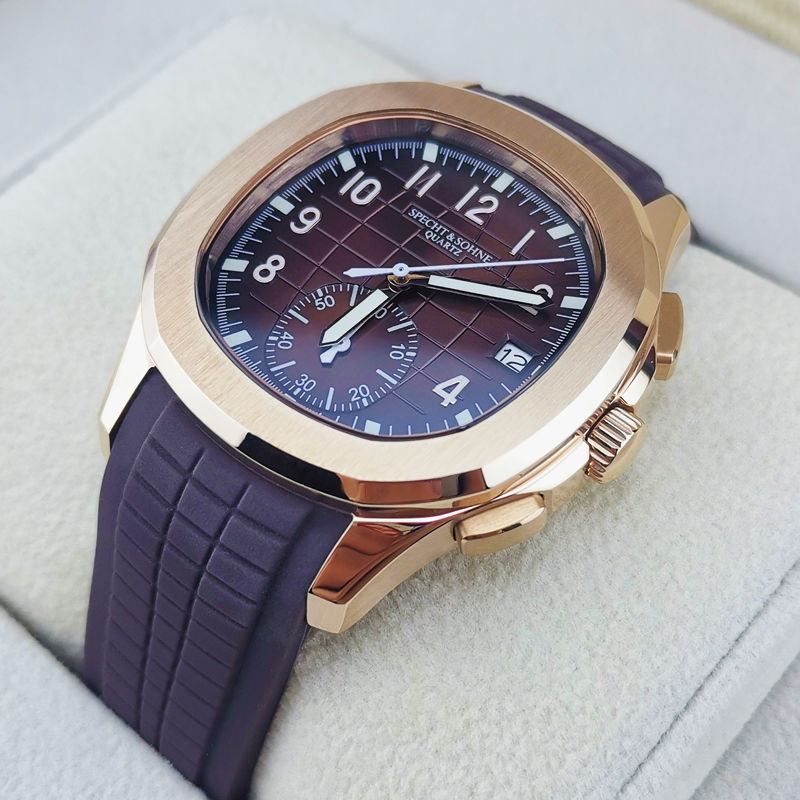 ((คลังสินค้าพร้อมจัดส่งภายใน 24 ชั่วโมง) SPECHT & SOHNE Grenade Watch นาฬิกาควอทซ์ผู้ชายมัลติฟังก์ชั