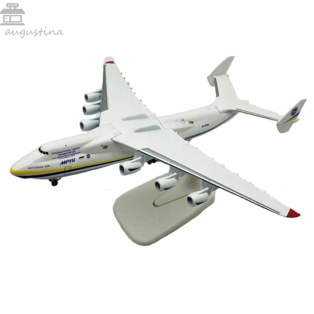 Augustina AN225 เครื่องบินรุ่น, 1/400 Scale Diecast Antonov an-225, ตกแต่งโลหะ 20 ซม.จําลองเครื่องบิ