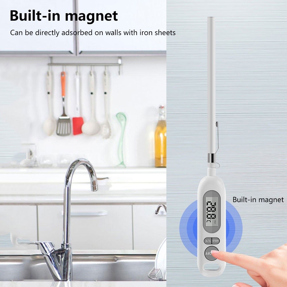 Yz6011 -50℃-300℃ ดิจิตอลอ่านทันทีเครื่องวัดอุณหภูมิเนื้อครัวทําอาหารอาหารลูกอมเครื่องวัดอุณหภูมิสําห