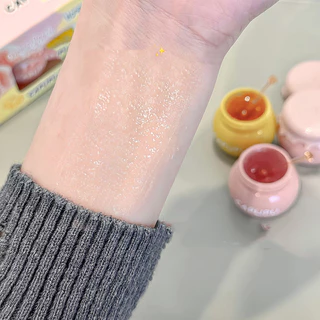 Capupu ลิปบาล์มกระป๋องน่ารักให้ความชุ่มชื้น Anti-drying Lightening Lip Lines Lip Mask