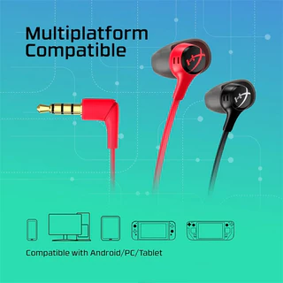 Hyperx Cloud Earbuds II 2 หูฟังสําหรับเล่นเกมพร้อมไมโครโฟน Immersive แบบมีสายหูฟังชนิดใส่ในหูสําหรับโทรศัพท์ PS4 PS5 Xbox Series