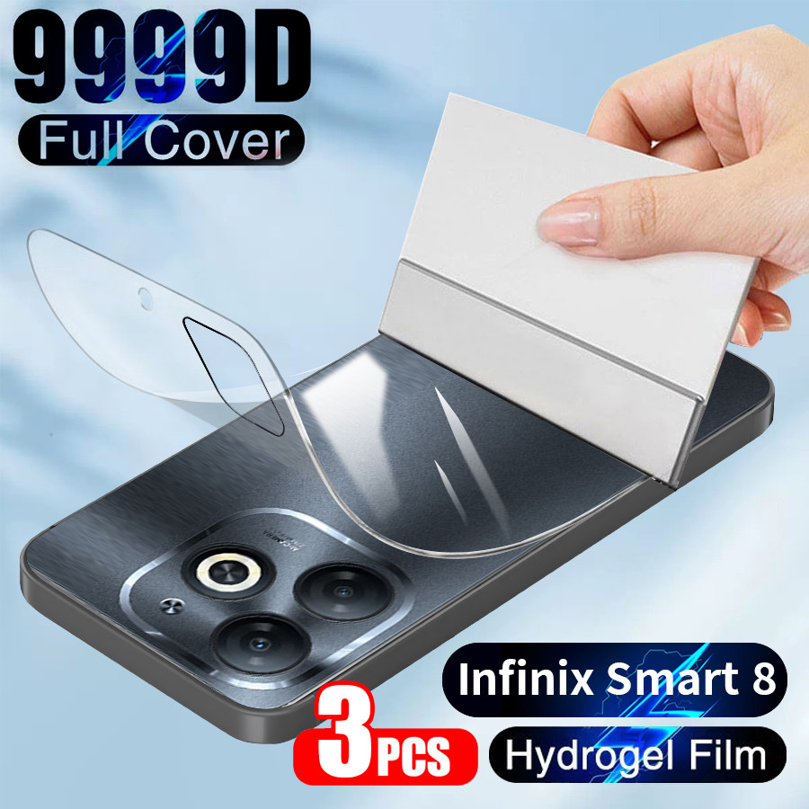 3pcs Full Cover Clear Back Soft Hydrogel Film ฟิล์มกันรอยหน้าจอ infinix Hot 40 Pro GT Zero 20 30 Not