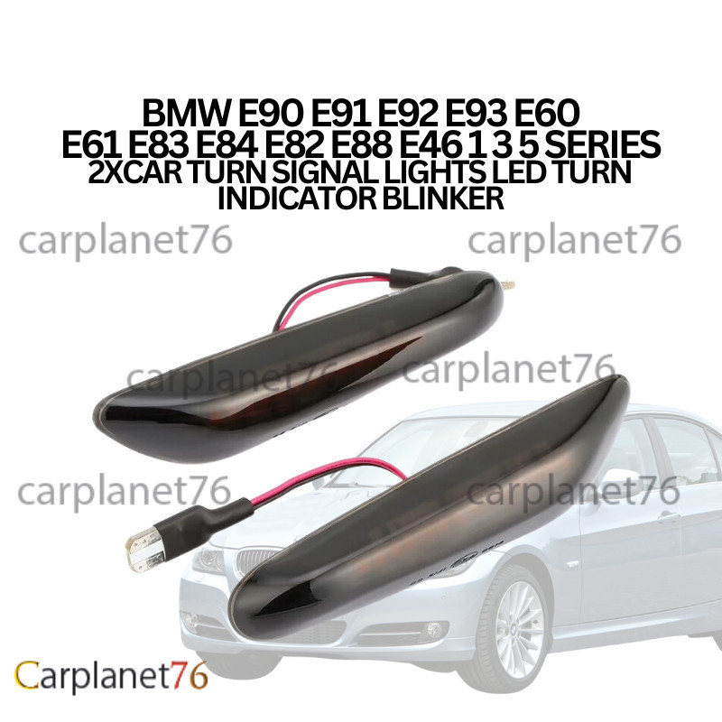 BMW E90 E91 E92 E93 E60 E61 E83 E84 E82 E88 E46 1 3 5 SERIES 2XCAR เปลี่ยนไฟ LED TURN INDICATOR BLIN