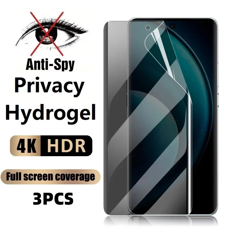 Infinix Smart9 8 7 6 5 3pcs Anti Spyความเป็นส่วนตัวHD Hydrogelฟิล์มสําหรับInfinixสมาร์ท 9 8 7 6 5 4c