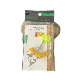 F026 ทุ่นตกปลารูปถั่ว สีเหลือง สีเขียว ทุ่นลอยน้ำตกปลา อุปกรณ์ตกปลา พร้อมส่ง