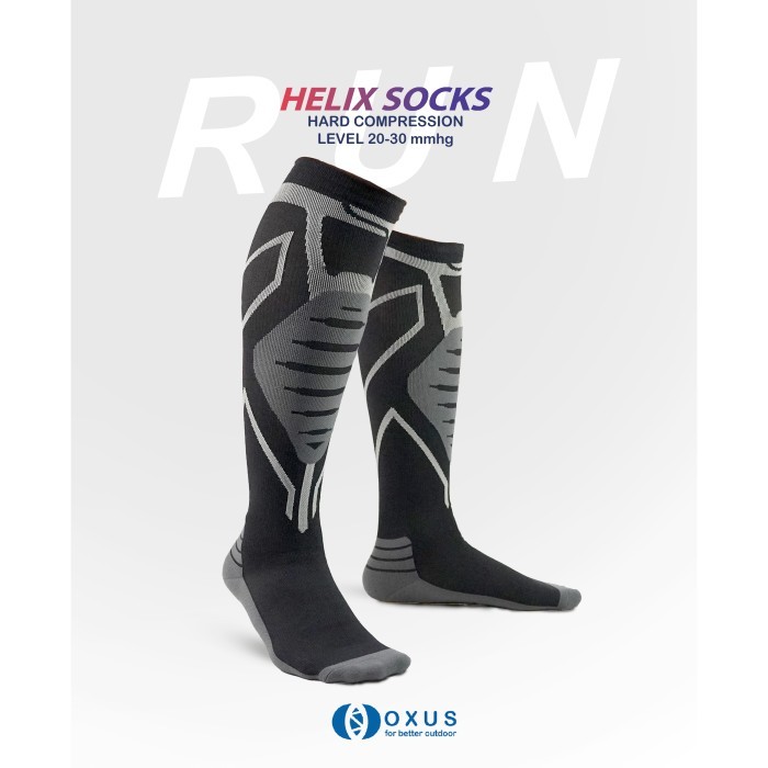 [คอลเลกชันใหม่] ถุงเท้ารัดกล้ามเนื้อ Aonijie Running Sport not 2XU - Grey List White, L/XL