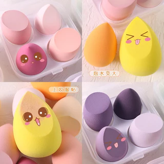 ราคาต่ําสุดใ พร้อมส่งค่ะ📦 ฟองน้ำแต่งหน้า 4 ชิ้น(beauty egg) ฟองน้ำเกลี่ยรองพื้น ฟองน้ำแต่งหน้ารูปไข่ เกลี่ยง่าย