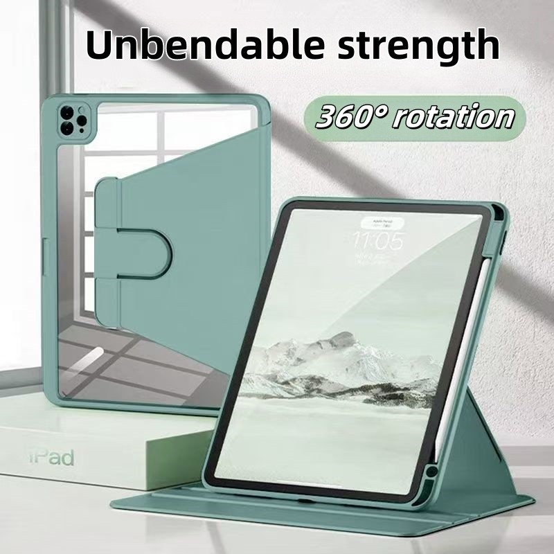 for ipad case ไทยแลนด์สปอต เคสแท็บเล็ตหมุนได้ 360 องศาสำหรับ ipad gen10 air1/2/3/4/5/6/7 pro11 gen5/6/7/8/9 10.2 mini6/7