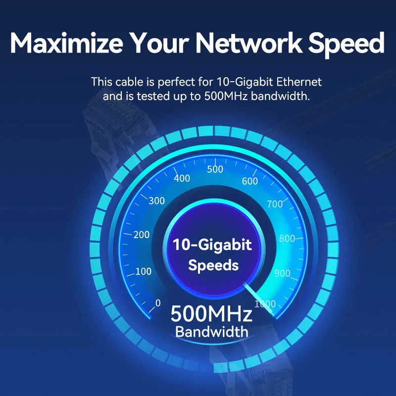 Vention CAT6A สายอีเธอร์เน็ต 10Gbps 90/360 องศาการหมุน CAT 6A Slim เครือข่ายอินเทอร์เน็ตสาย Lan สําหรับ PC PS4 Router RJ45 สาย