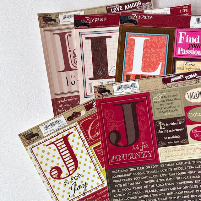 7Gypsies 97% Complete Journaling Stickers - JL (สําหรับวารสาร, อัลบั้ม)