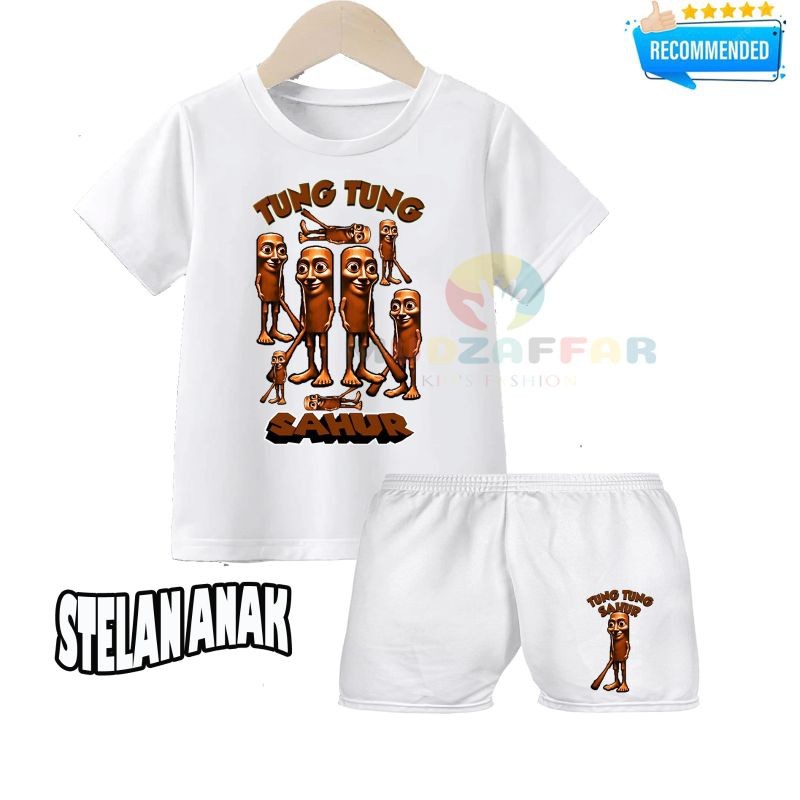 Tung TUNG SAHUR CHILDRENS CLOTHING SET TUNG SAHUR CHILDRENS STEELS-5XL