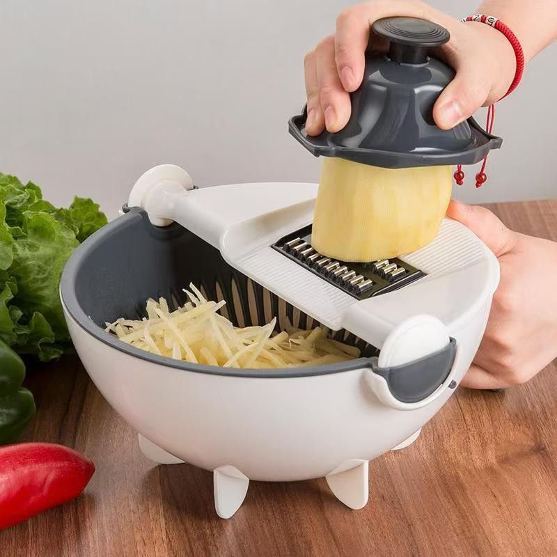 New Product#[1464Positive Review]Household Multi-Functional Vegetable Cutter Kitchen Gadget Draining