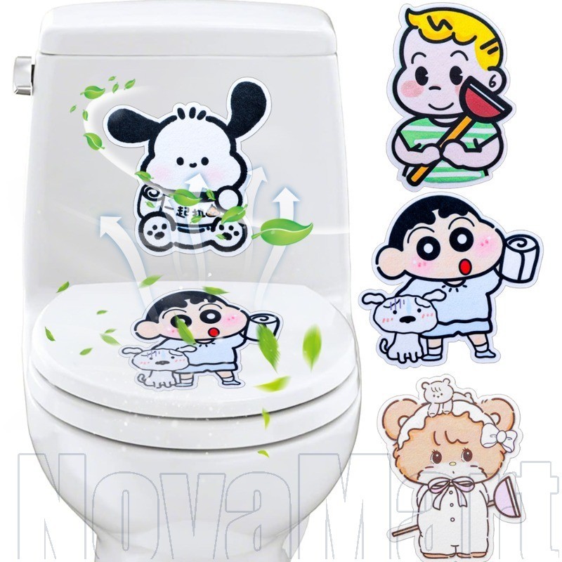 1/3/5ชิ้นห้องน้ําการ์ตูนแพทช์กําจัดกลิ่น-อ่างล้างจานสติกเกอร์กําจัดกลิ่น-กาวรู้สึกกลิ่นหอมแพทช์-สําหรับห้องน้ํา,ห้องครัว-อากาศสดชื่นสติกเกอร์-กลิ่นรู้สึกเพ