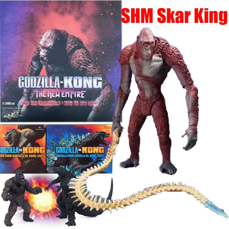 Godzilla Vs Kong: ใหม่ Empire SH Monsterarts Skar King SHM Godzilla ลบ One Action Figure Godzilla ของเล่น