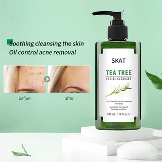 พร้อมส่ง🔥ส่งจากไทย🔥Tea Tree Facial Cleanser 300mlเจลล้างหน้าทีทรี สูตรอ่อนโยน สำหรับคนเป็นสิว และผิวแพ้ง่าย