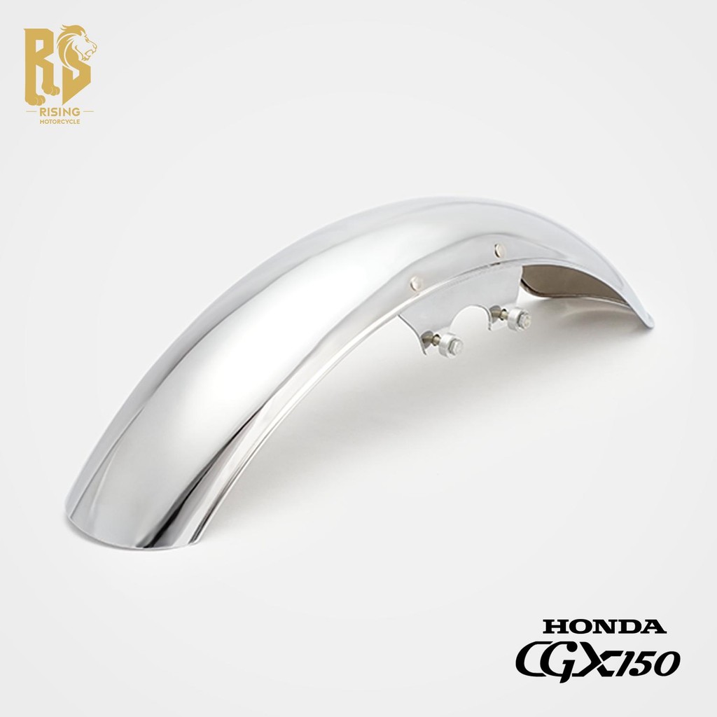 RS Original Honda CGX150 Extended Front Fender Electroplating Retro กระเบื้องโคลนด้านหน้าไม่ชํารุดติ