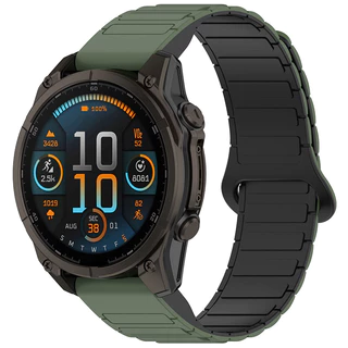26 มม.22 มม.20 มม.แม่เหล็กซิลิโคนสําหรับ Garmin Fenix 8 7 6 5 7X 6X 7S 6S Forerunner 965 955 Descent mk 2 Approach S70 S62 Instinct Quick Fit สายรัดข้อมือแบบถอดเปลี่ยนได้