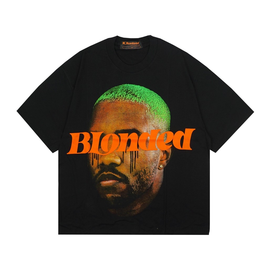 FRANK OCEAN OVERSIZE TSHIRT สีดํา