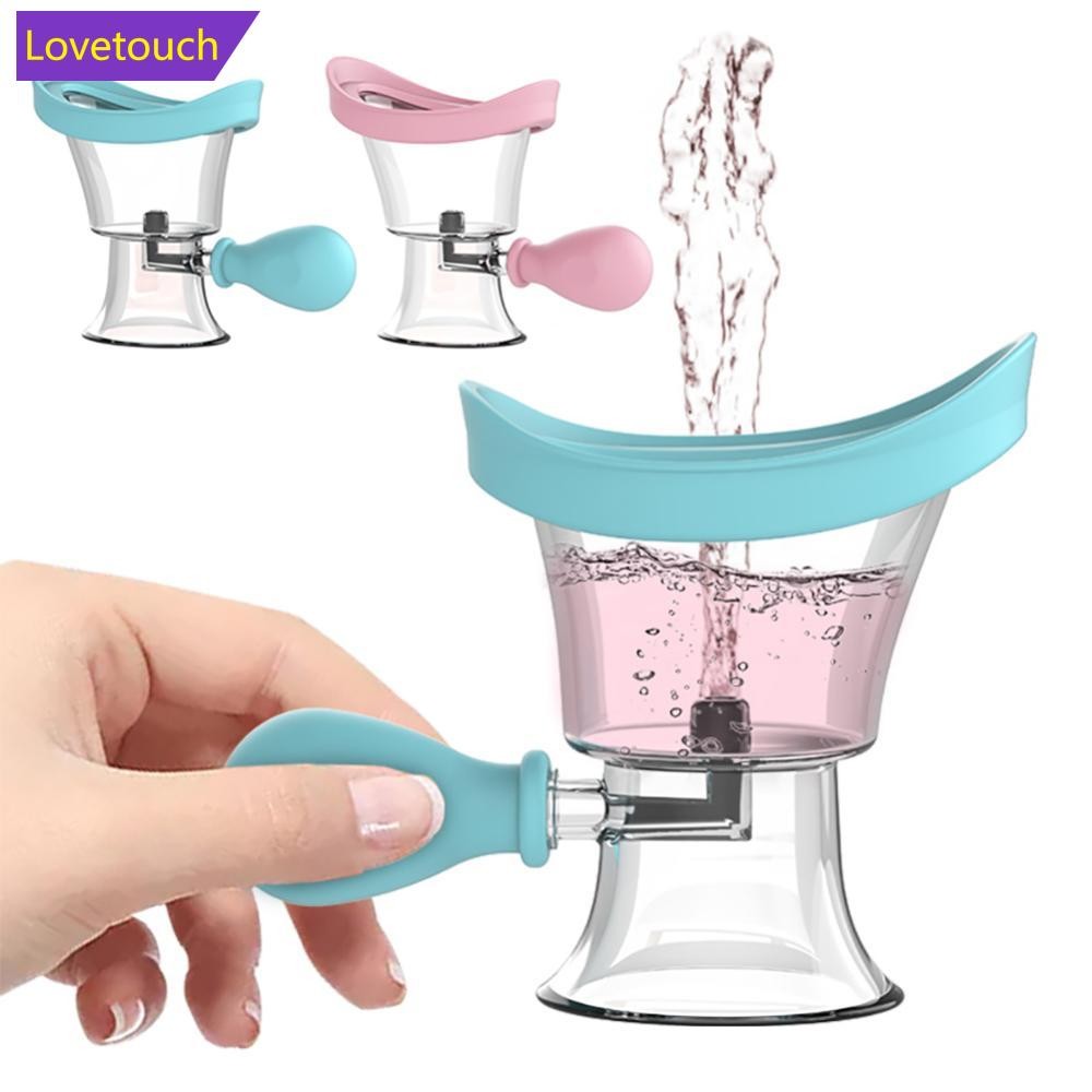 LOVETOUCH แบบพกพา Squeezed Eye Wash ถ้วย Eye Flow Liquid Rinser ซิลิโคนใส Eye ถ้วย Eye Health Care M