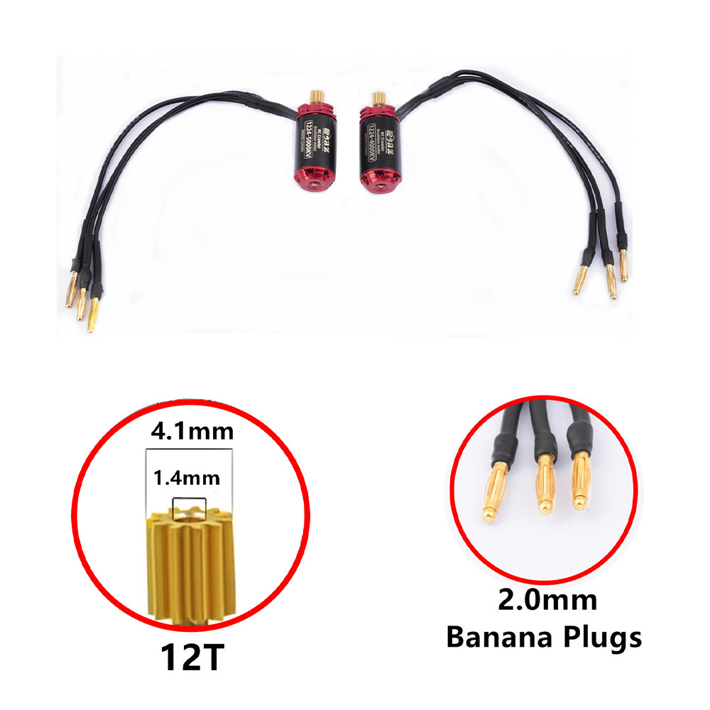 9IMOD RC Brushless 30A ESC/มอเตอร์สําหรับ RC 1/18 1/24 Crawler รถ Axial SCX24 TRX4M - รูปที่ 7