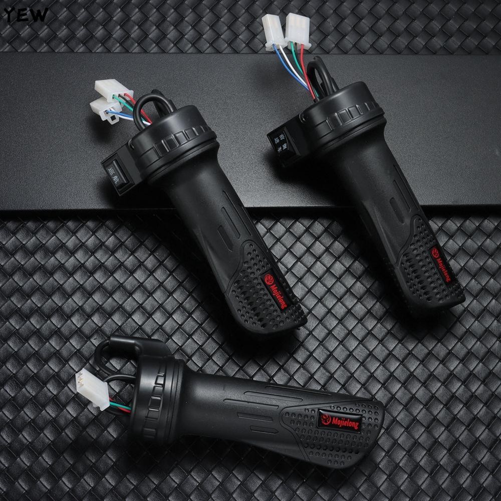 Yew คันเร่งไฟฟ้า 12V 24V แบบเกลียว สําหรับแฮนด์บาร์รถจักรยาน