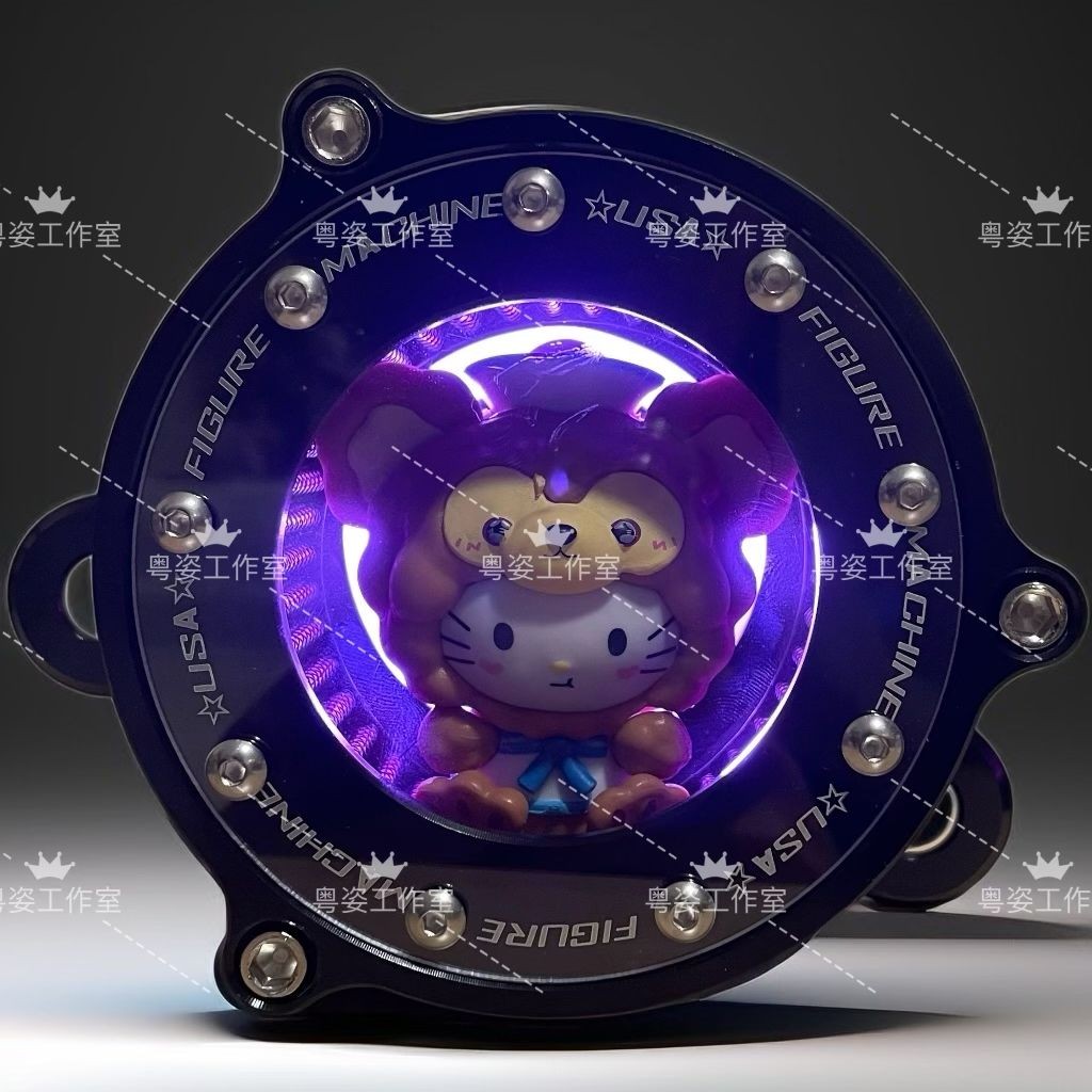 เบอร์ 9 ขนาดเล็ก Q Pop Mart โคมไฟกรองอากาศ APP ปรับ Luminous Air FILTER โคมไฟตกแต่งลูกวัวสั้นหาง Rac