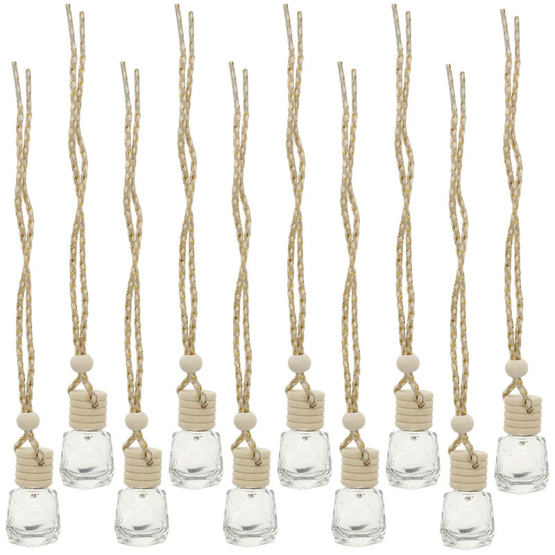 Perfume Bottle Scent Diffuser Hanging Empty Bottle Delicate Car Air Freshener Diffuser Auto Oil Frag