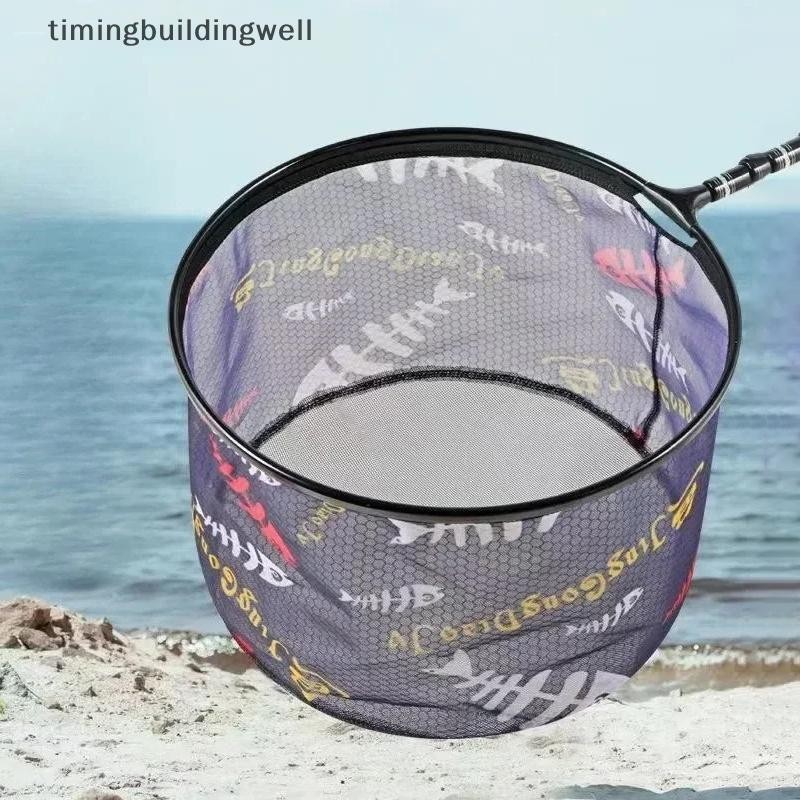 Twth ห้าขนาดตกปลาสุทธิหัว Anti-hook กลางแจ้งมือสุทธิ Ultra Light อลูมิเนียมโลหะผสม Solid Deepening สุทธิเครื่องมือตกปลาอุปกรณ์เสริม QDD