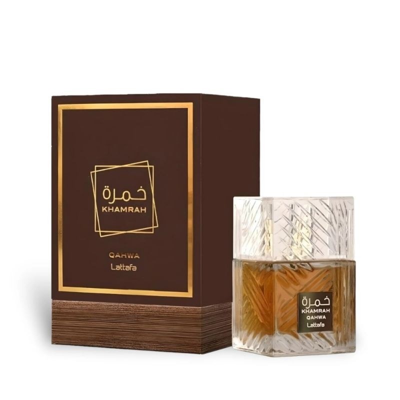 น้ำหอมดูไบ Lattafa Khamrah Qahwa for Unisex Eau de Parfum Spray, 3.4 Ounce