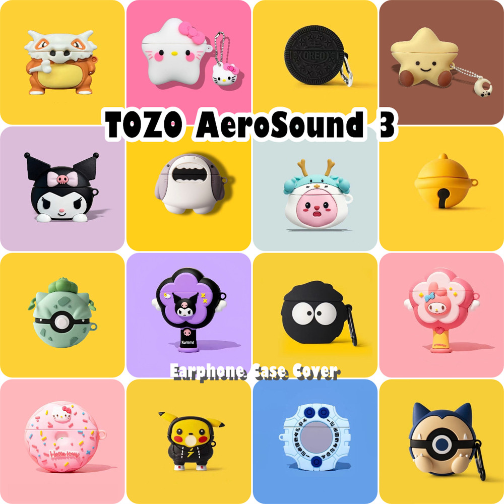 READY STOCK!นําไปใช้กับ TOZO AeroSound 3 เคส Case เคสหูฟัง การ์ตูนตลก ซิลิโคนนุ่ม เคส เคสหูฟัง NO.1
