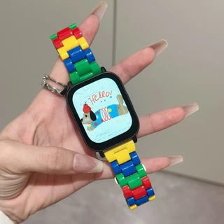 สายรัดนาฬิกาอะครีลิกเปลี่ยนได้หลากสีสันน่ารักสำหรับ Redmi Watch 5 Active 5 Lite