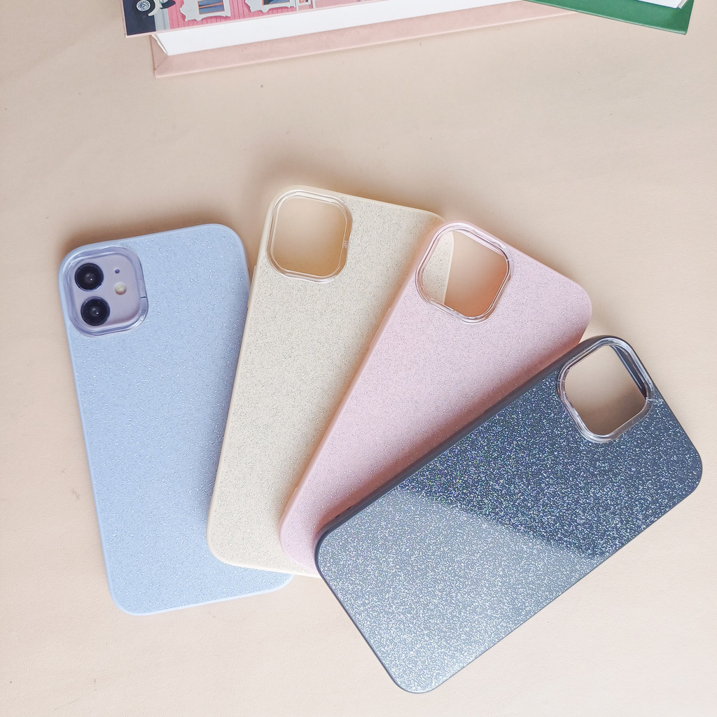 Kuaisu Official Store Glitter Blink Bling Stardust เคส iPhone สําหรับ iPhone X/Xs Xr XSMAX 11 12 13 