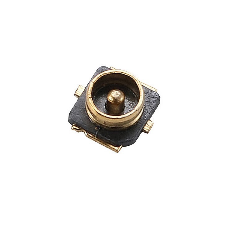 IPEX ซ็อกเก็ตเสาอากาศสีดํา 3rd Generation U.FL Connector SMT Patch PCB Board End Connector 20279-001E