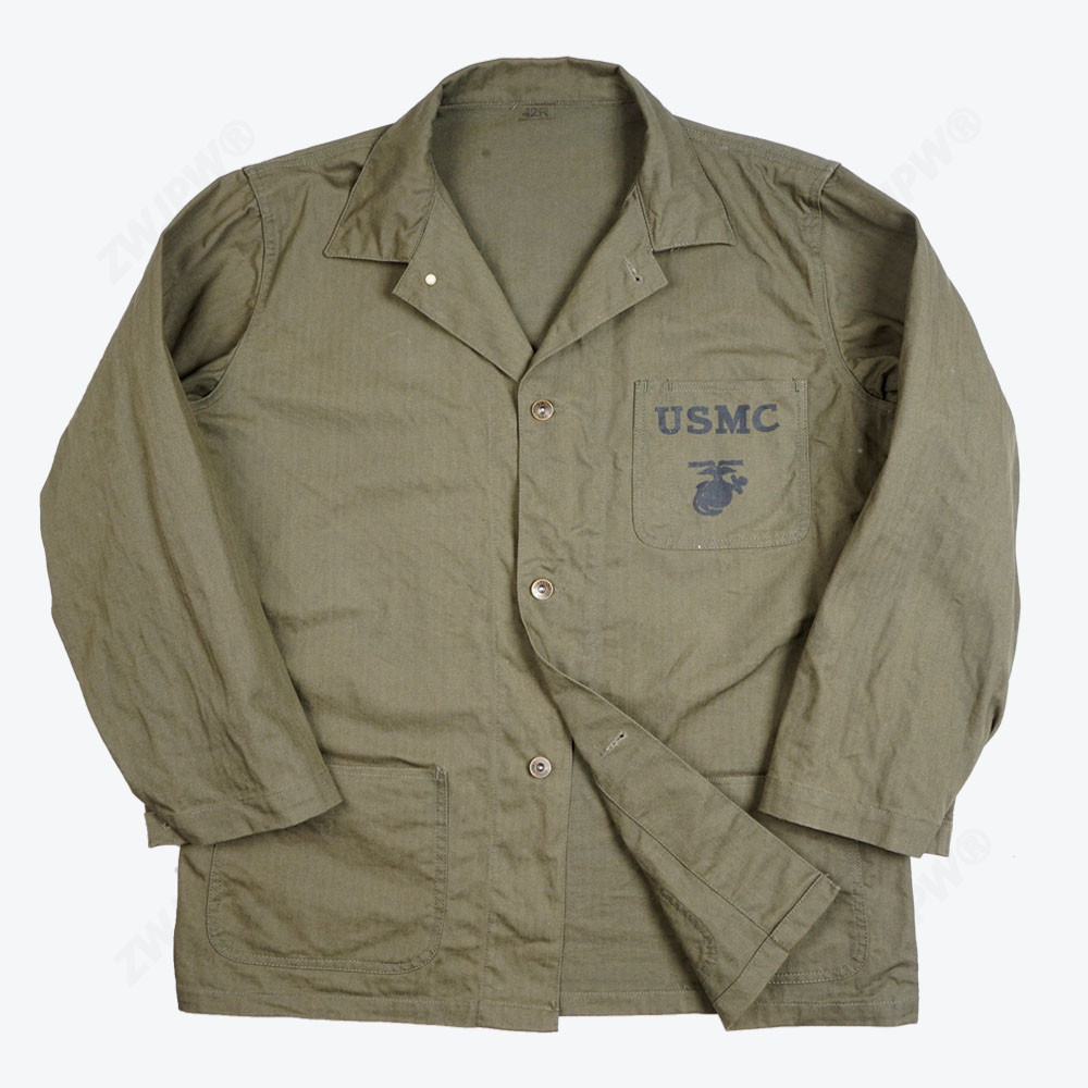 ZWJPW/American HBT USMC Top Jacket Casual Wear Retro Tooling Loose Vintage Replica