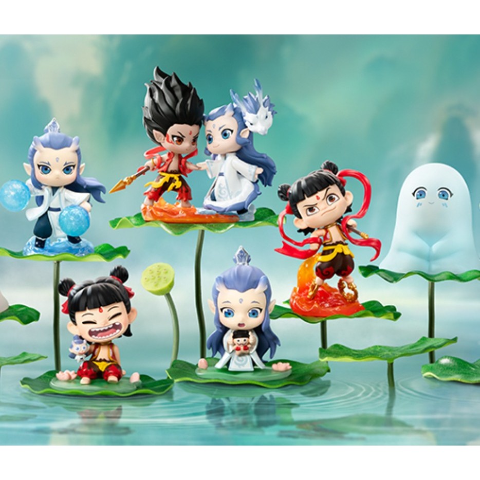 POPMART Nezha Nezha Natural Bond Series Mystery Box ของเล่นเครื่องประดับน่ารัก