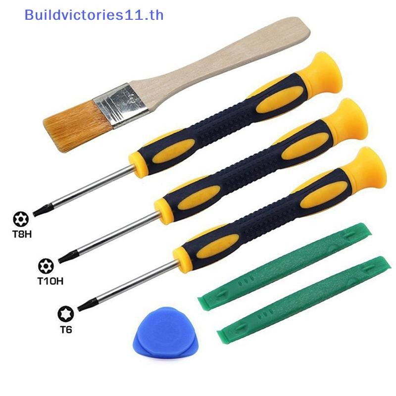 Buildvictories11 เกม T6 T8H T10H ไขควงซ่อมชุดเครื่องมือสําหรับ Xbox One/360 Controller/PS3/PS4 2020 