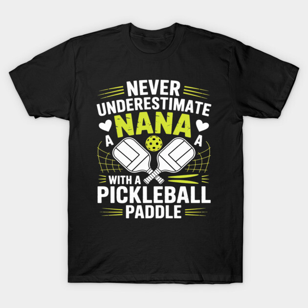 เสื้อยืด Vintage Pickleball Nana For Mother's Day Proud Pickleball Nana Grandma T-Shirt แท้ Cotton